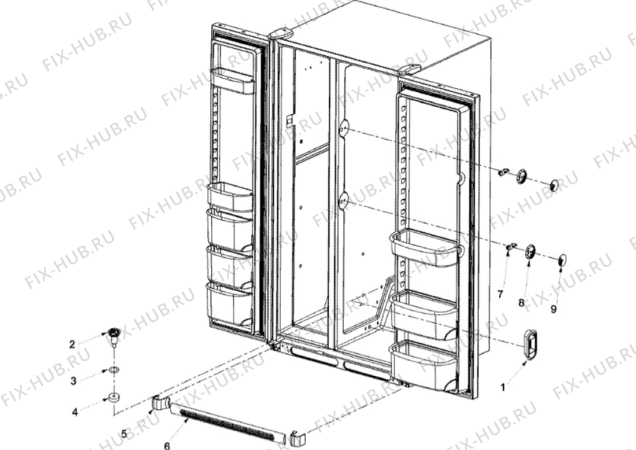 Схема №1 AS2628HEKB (F092642) с изображением Переключатель для стиральной машины Indesit C00314575