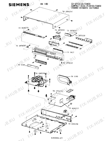 Схема №3 RH180 с изображением Сервисная инструкция для аудиотехники Siemens 00535192