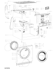 Схема №1 AWOD080 с изображением Винт для стиралки Whirlpool 481024502031