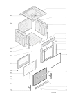 Схема №1 FK89EP20XHADS (F084681) с изображением Панель для духового шкафа Indesit C00307284