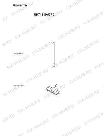 Схема №1 RH7111IA/3P0 с изображением Обрамление для электропылесоса Rowenta RS-RH4962