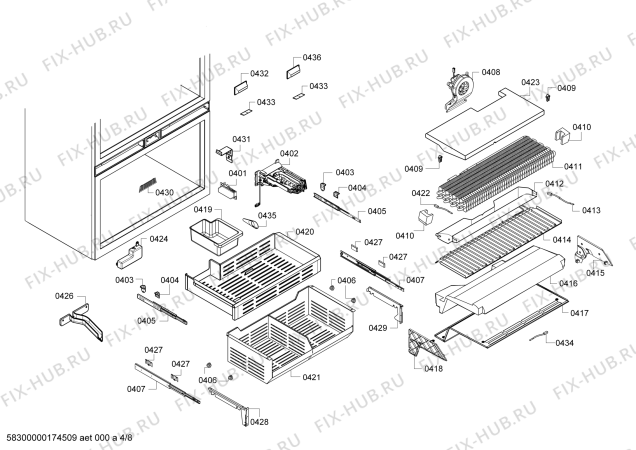 Схема №1 RY492701 Gaggenau с изображением Модуль управления для холодильника Bosch 00749405