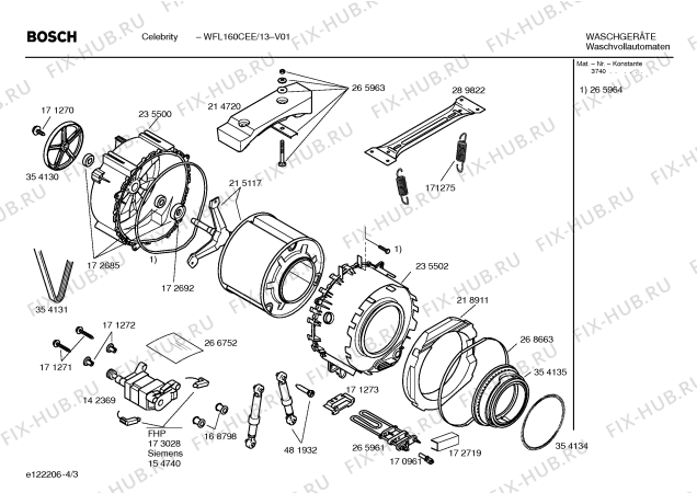 Схема №1 WFL160CEE CELEBRITY с изображением Таблица программ для стиралки Bosch 00416495