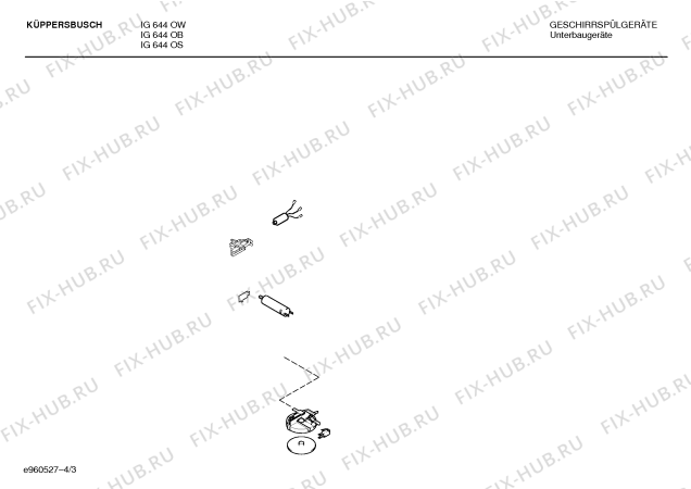 Схема №1 SPIKBB4 с изображением Переключатель для посудомоечной машины Bosch 00153823
