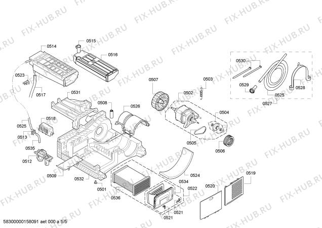 Схема №1 WTS86540FF Avantixx 8 с изображением Панель управления для электросушки Bosch 00707618