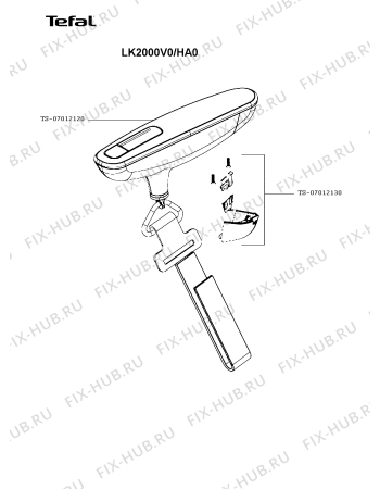 Схема №1 LK2000V0/HA0 с изображением Корпусная деталь для напольных и кухонных весов Tefal TS-07012120
