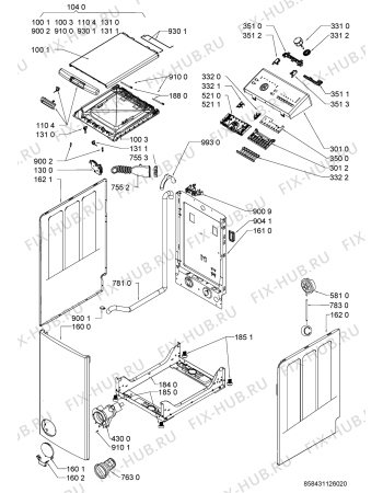 Схема №2 WOPI804E с изображением Другое для составляющей Whirlpool 481010526739