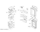 Схема №1 KI26M443GB с изображением Дверь для холодильника Siemens 00239288