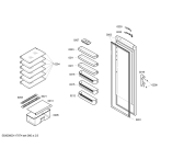 Схема №1 4FC1826A с изображением Дверь для холодильной камеры Bosch 00244291