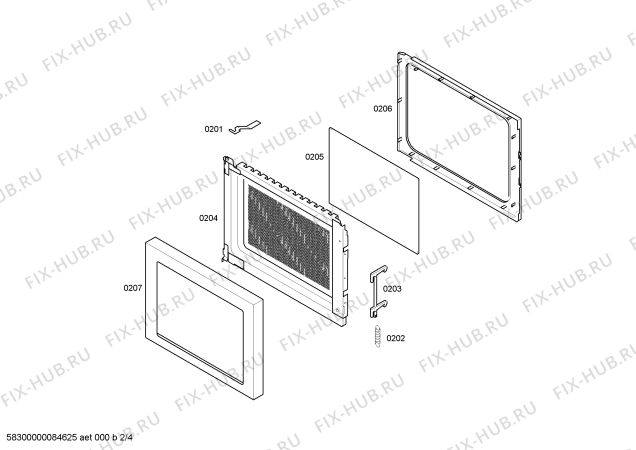 Схема №2 HMT8826EU с изображением Передняя панель для свч печи Bosch 00268178