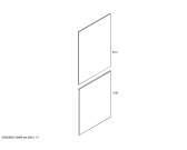 Схема №1 BOSS362DR1 с изображением Дверь морозильной камеры для холодильника Bosch 00246937