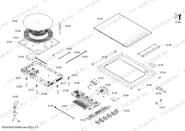 Схема №1 PDI956TI с изображением Кабель для электропечи Bosch 00625750