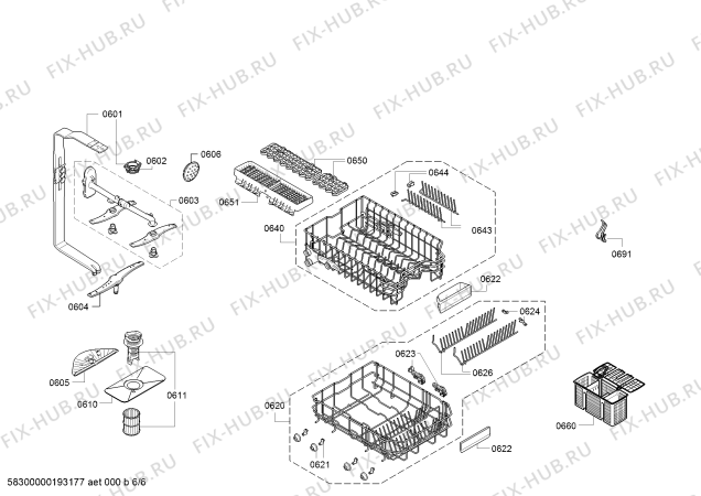 Схема №2 SPV53M20RU с изображением Силовой модуль запрограммированный для посудомойки Bosch 12017115
