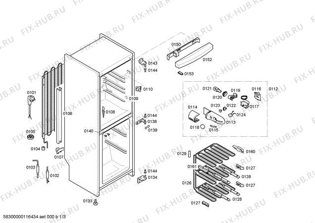 Схема №1 VVC28B10GB VIVA с изображением Поднос для холодильника Bosch 00446585