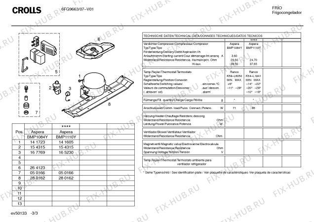 Схема №1 KGV2671NL с изображением Инструкция по установке/монтажу для холодильной камеры Bosch 00517252