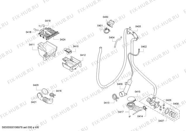 Взрыв-схема стиральной машины Bosch WLT24540OE - Схема узла 04