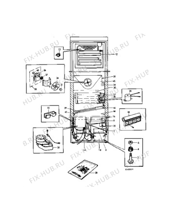 Взрыв-схема холодильника Zanussi Z20/14 - Схема узла C10 Cold, users manual