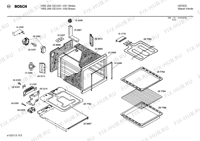 Схема №1 HN28220SF с изображением Вытяжка для плиты (духовки) Bosch 00152583