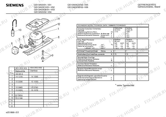 Схема №1 GS13AF3 с изображением Планка ручки для холодильной камеры Siemens 00296968