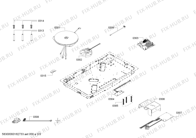 Схема №1 ER22951MX с изображением Газовый кран для духового шкафа Siemens 00626263