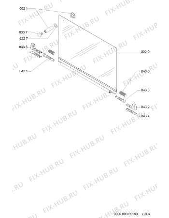 Схема №1 AKT797IX2 (F091963) с изображением Наставление для плиты (духовки) Indesit C00368793