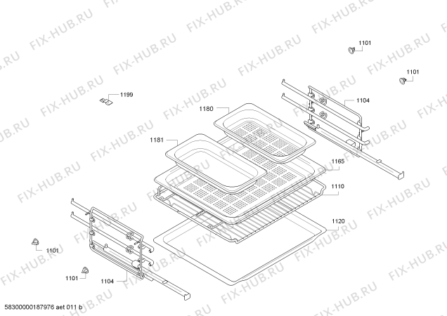 Схема №2 B47FS32H0 с изображением Корпусная деталь Bosch 12004446