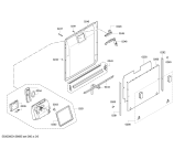 Схема №1 SMV53M00GB с изображением Передняя панель для посудомоечной машины Bosch 00675359