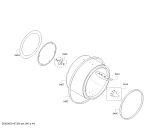 Схема №1 WTG86402UC Axxis + с изображением Нижняя часть корпуса для сушильной машины Bosch 11008384