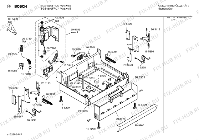 Схема №1 SGS4802FF с изображением Проточный нагреватель для посудомойки Siemens 00263886