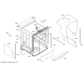 Схема №1 S51L53X0GB с изображением Передняя панель для посудомойки Bosch 00741003