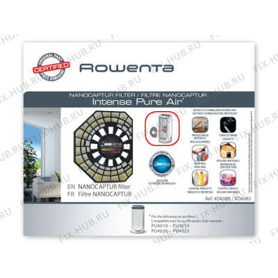 Микрофильтр для увлажнителя и очистителя воздуха Rowenta XD6085U0 в гипермаркете Fix-Hub
