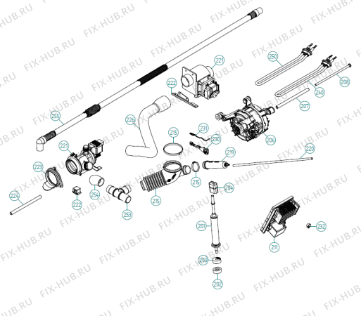 Схема №2 WMC63VACS US   -Stainless (341576, WM70.C) с изображением Гидрошланг для стиралки Gorenje 186998