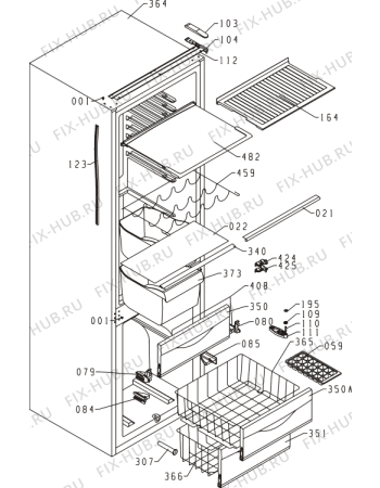 Схема №1 TKI-320 (148908, HZDI2626) с изображением Панель ящика для холодильной камеры Gorenje 149664