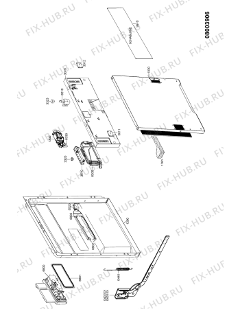 Схема №1 CW 446 с изображением Запчасть для посудомоечной машины Whirlpool 481290508541