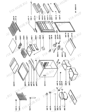 Схема №1 RF 1160/01/1 с изображением Дверца для холодильника Whirlpool 481944229793