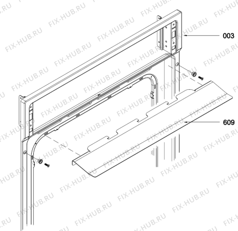 Схема №1 BOG1210AW (381667, B500G) с изображением Труба для электропечи Gorenje 392911