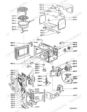 Схема №1 MNC 4213/1 IN с изображением Корпусная деталь для холодильника Whirlpool 481245359401