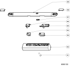 Схема №1 HI192IXEX (F023752) с изображением Клавиша для вентиляции Indesit C00073968