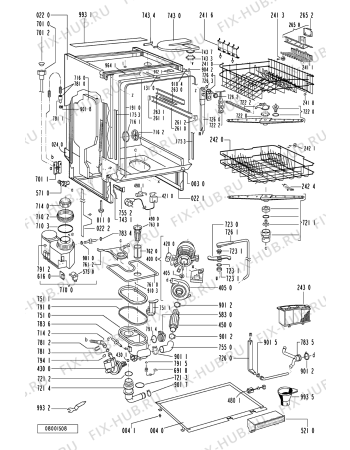Схема №2 ADG3552WH (F092232) с изображением Руководство для посудомойки Indesit C00361955