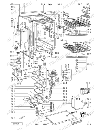 Схема №2 ADG3552WH (F092232) с изображением Наставление для посудомойки Indesit C00361951