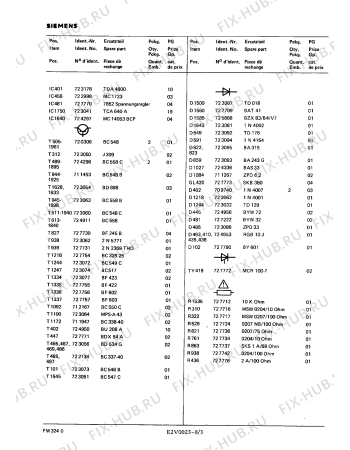 Взрыв-схема телевизора Siemens FM3240 - Схема узла 03