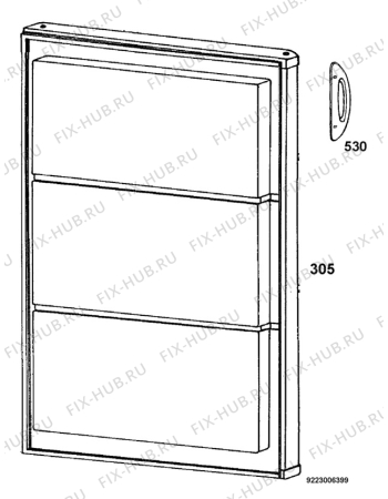 Взрыв-схема холодильника Zanker 802_036 - Схема узла Door 003