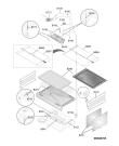 Схема №1 ACM 9412/1 G/IX с изображением Клавиша для электропечи Whirlpool 482000018619