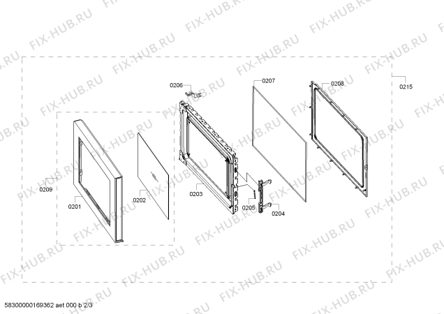Схема №1 H53G60N0 с изображением Панель для микроволновой печи Bosch 00745185