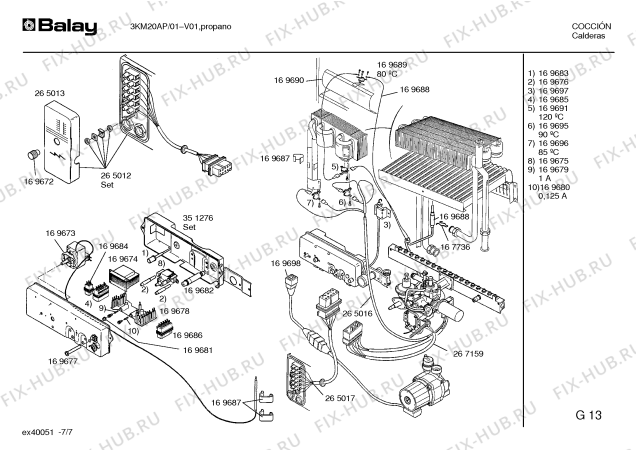 Схема №1 3KM20AP с изображением Клемма для электроводонагревателя Bosch 00167738