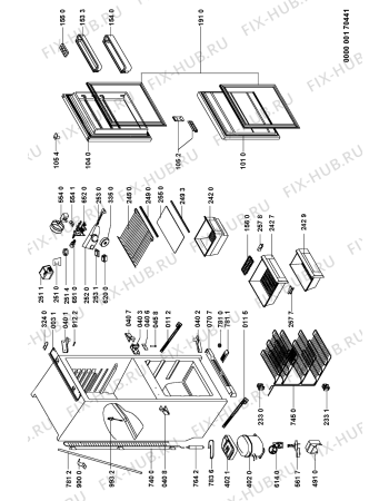 Схема №1 ARL757B (F090465) с изображением Инструкция по эксплуатации для холодильника Indesit C00357545