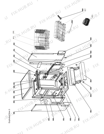 Схема №1 DW1260WA с изображением Уплотнение для посудомоечной машины Whirlpool 482000016635