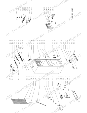 Схема №1 ARL 048/G/NE с изображением Испаритель для холодильной камеры Whirlpool 481951138634