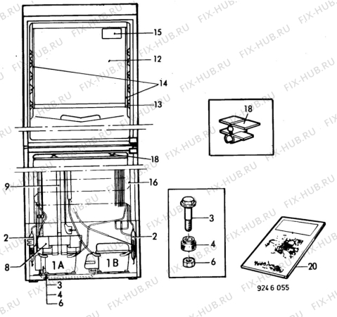 Взрыв-схема холодильника Privileg 014.827/0 - Схема узла C10 Cold, users manual