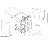 Схема №1 SMS50M02EX SilencePlus с изображением Панель управления для посудомоечной машины Bosch 00708221